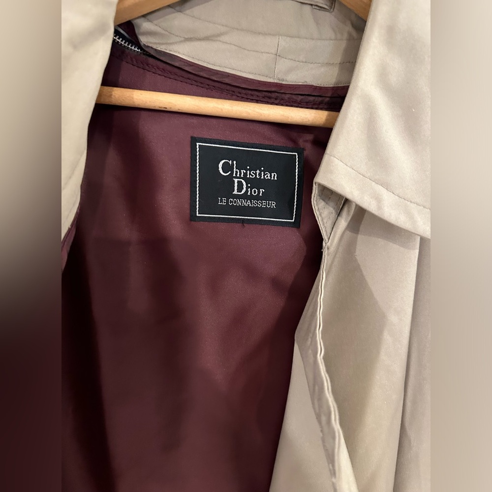 Vintage Christian Dior Le Connaisseur Trench Coat Jacket Men’s Size 38S